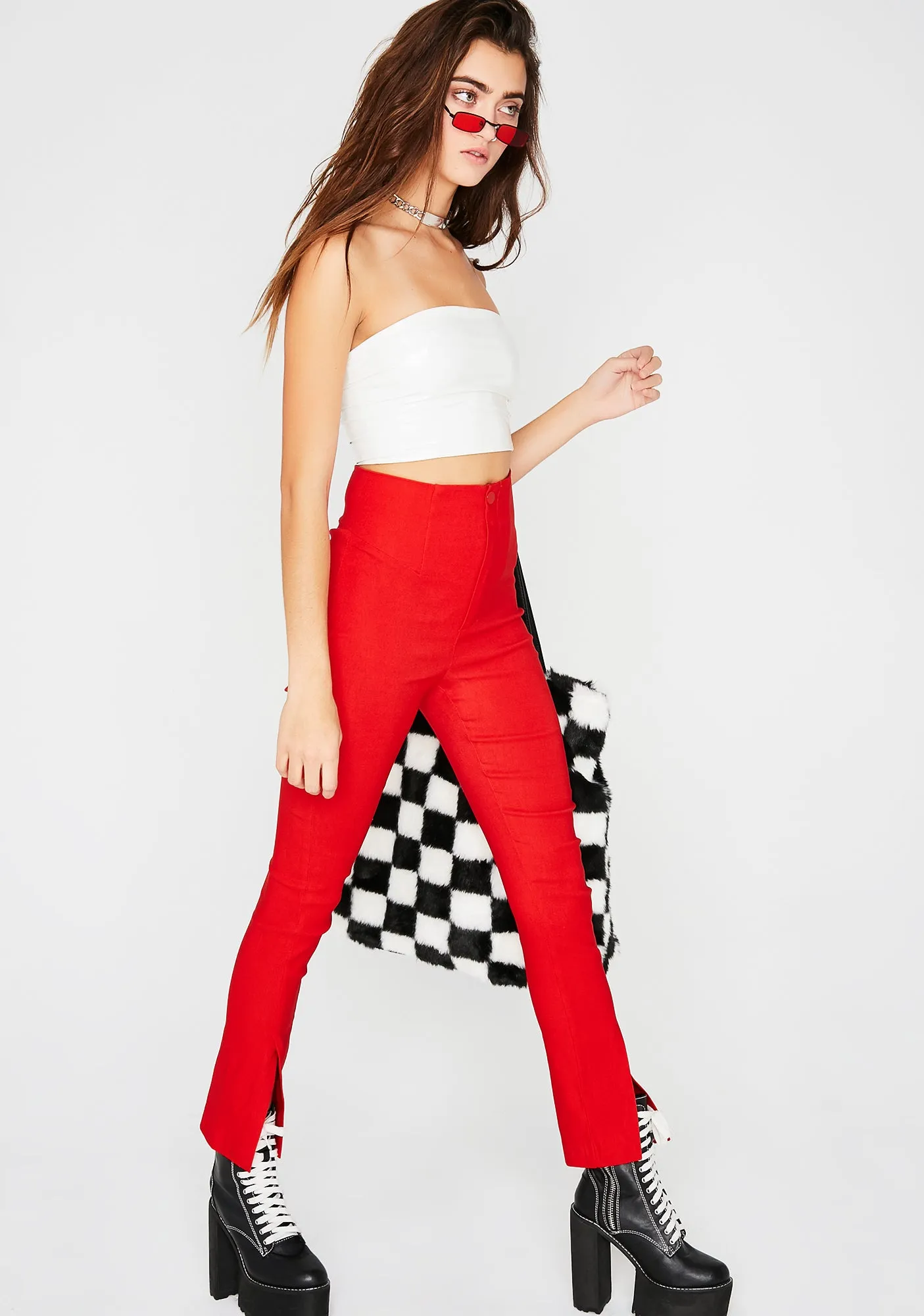 Love League High Waisted Pants sold by Dolls Kill product image thumbnail 2