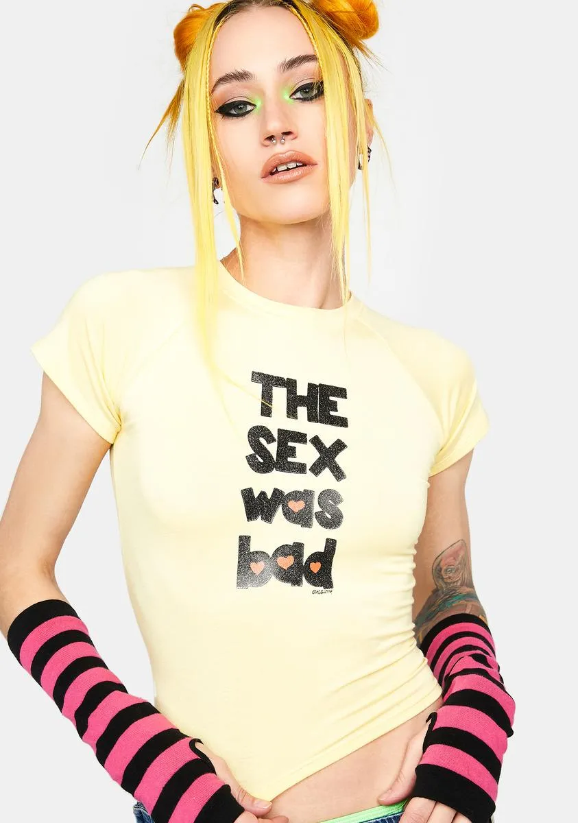The Sex Was Bad Graphic Tee sold by Dolls Kill