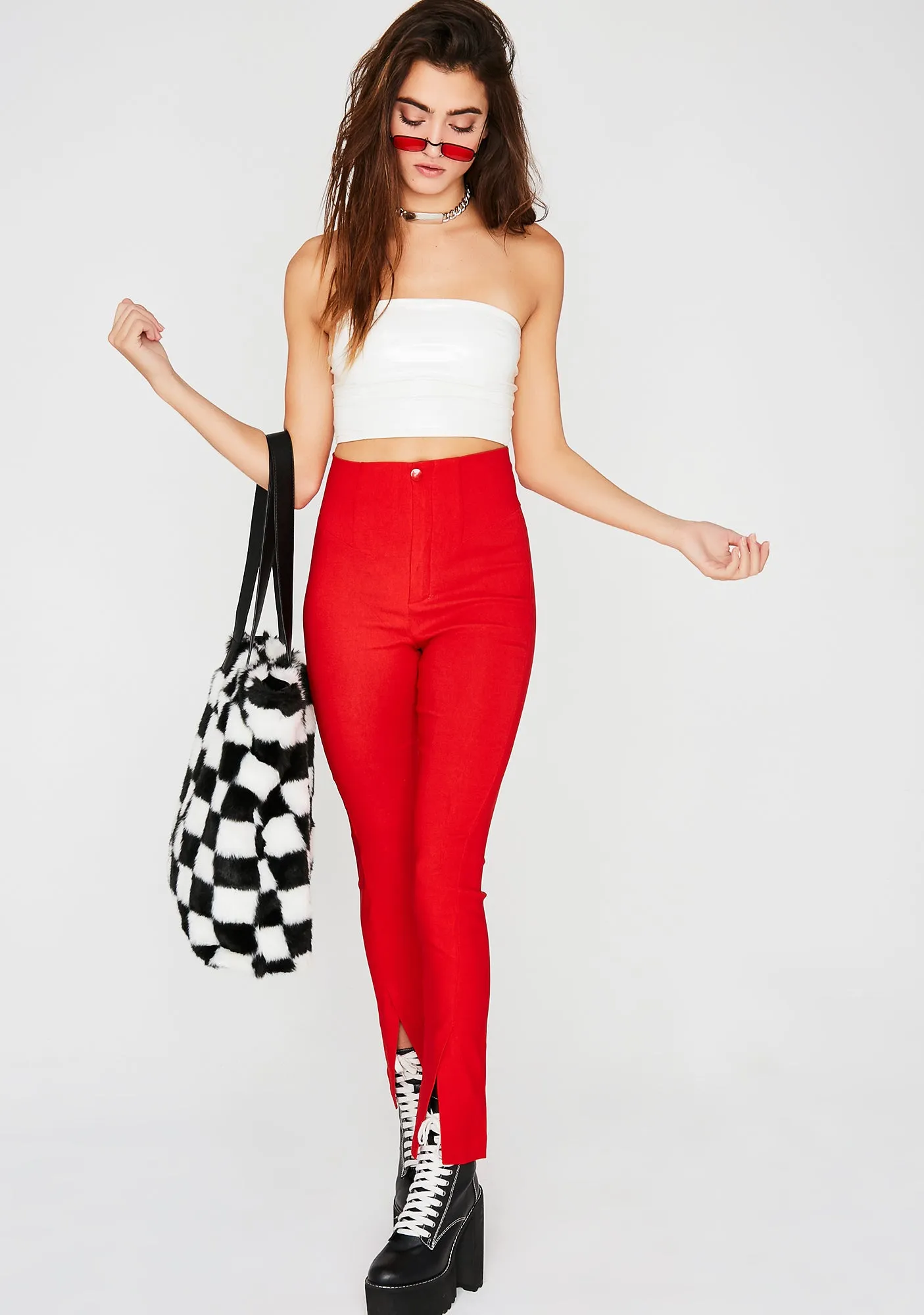 Love League High Waisted Pants sold by Dolls Kill product image thumbnail 3