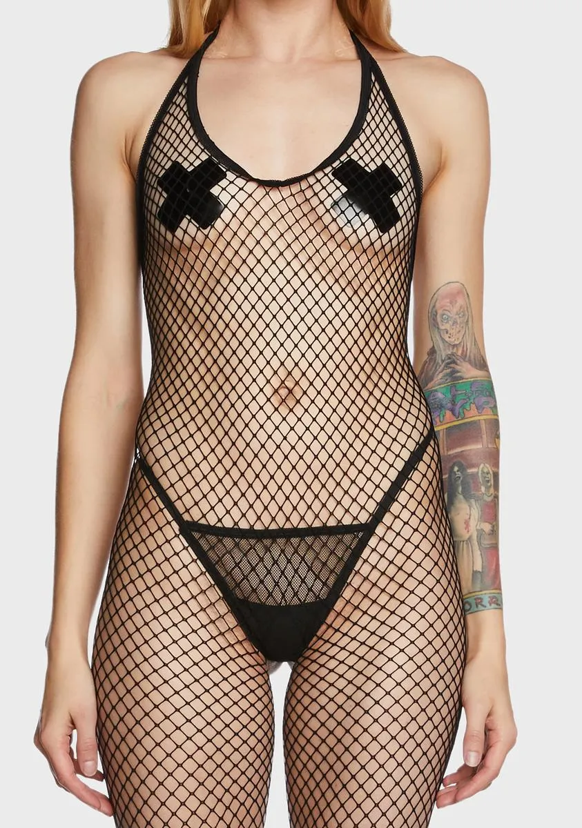 All For Tonight Fishnet Bodystocking sold by Dolls Kill product image thumbnail 2