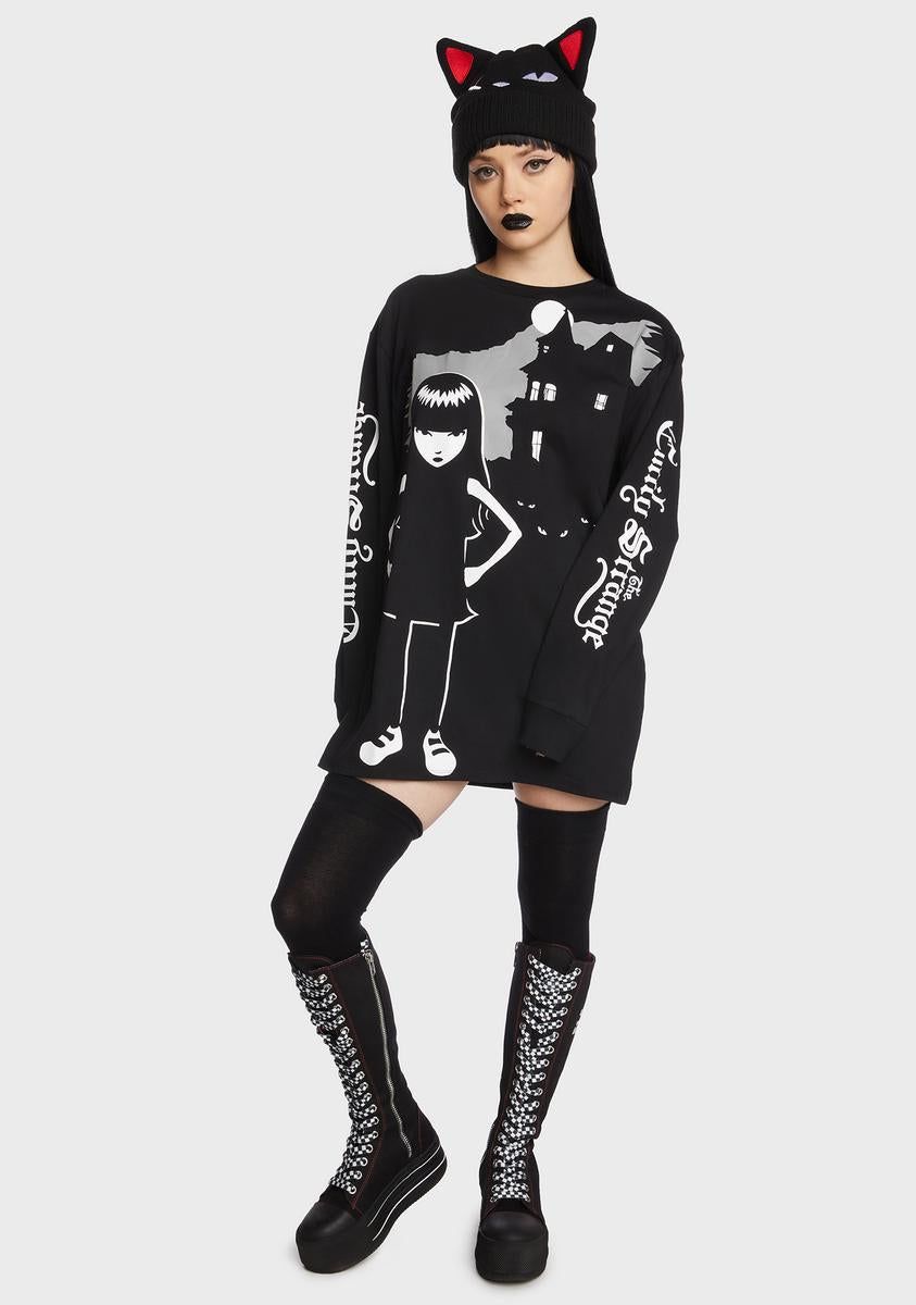 Manic Moon-Day Long Sleeve Tee sold by Dolls Kill product image thumbnail 3