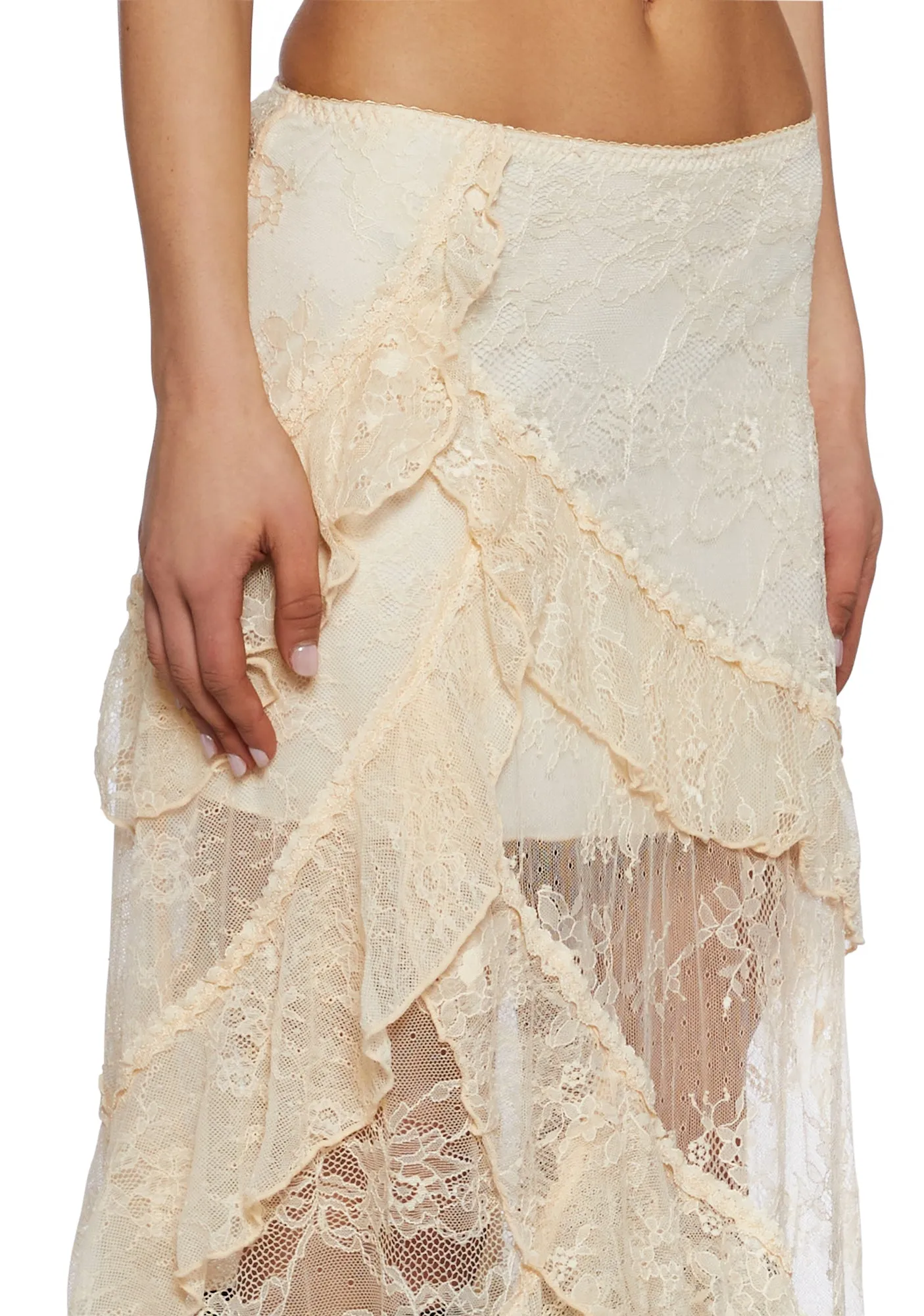 Courtship Romance Lace Maxi Skirt sold by Dolls Kill product image thumbnail 5