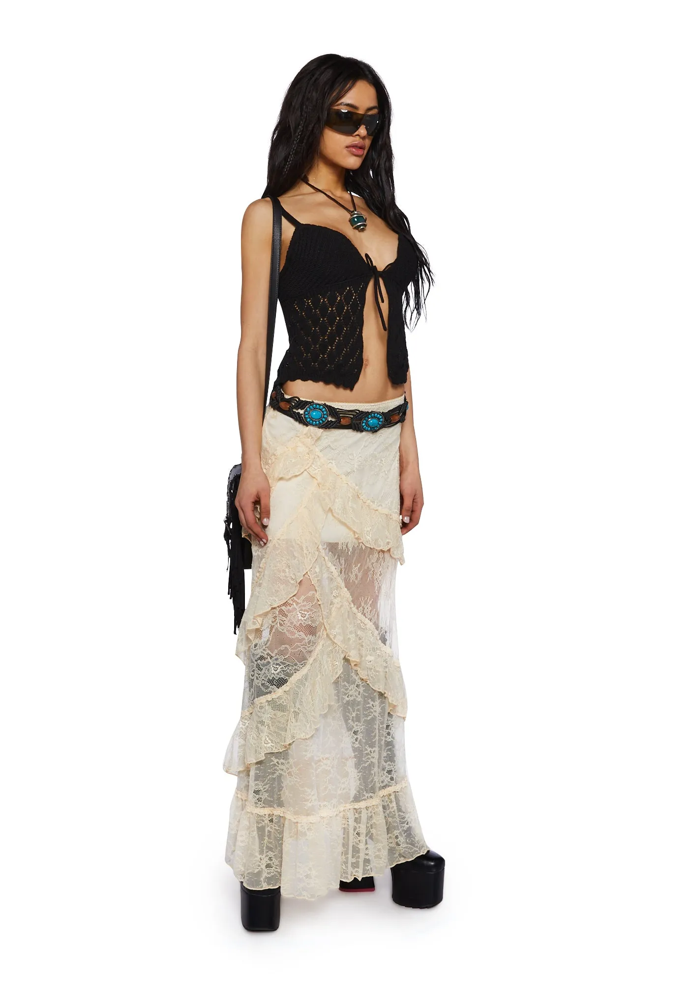 Courtship Romance Lace Maxi Skirt sold by Dolls Kill product image thumbnail 2