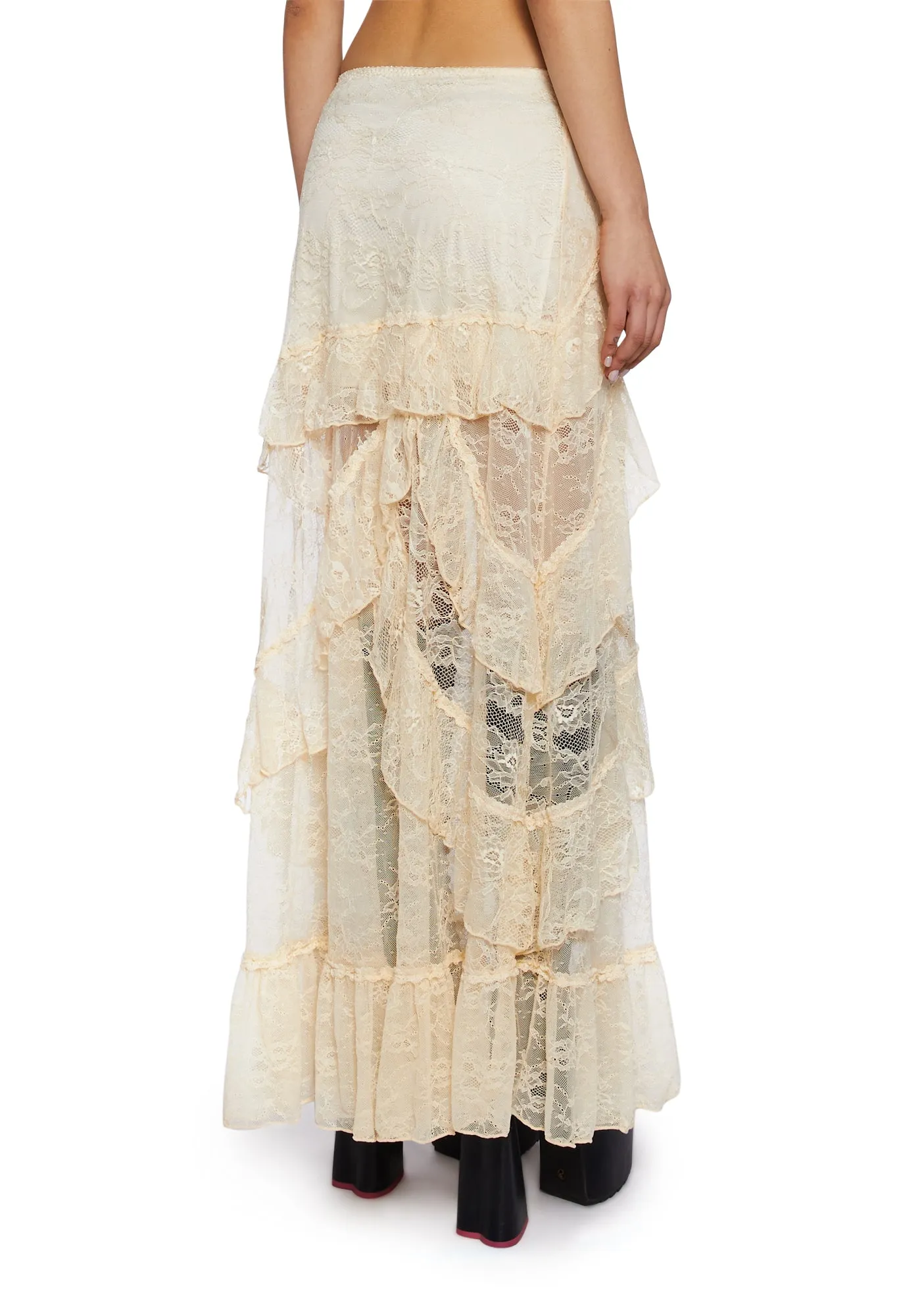 Courtship Romance Lace Maxi Skirt sold by Dolls Kill product image thumbnail 4