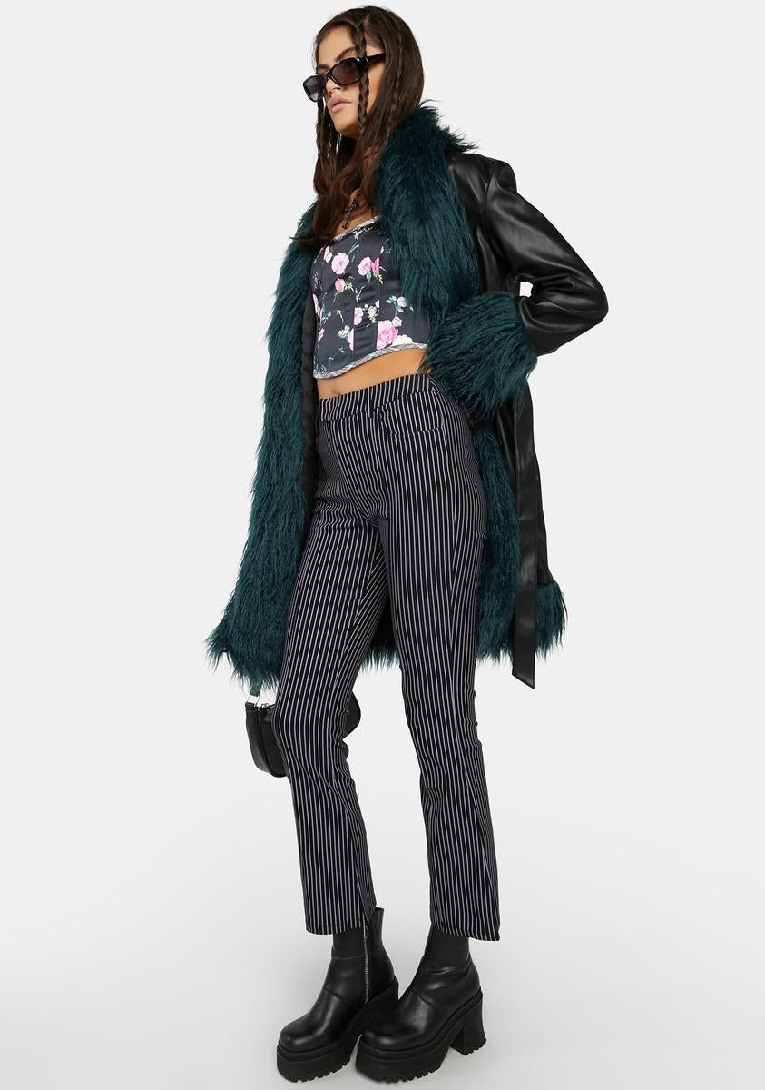 The Girl Code Pinstripe Trousers sold by Dolls Kill product image thumbnail 2