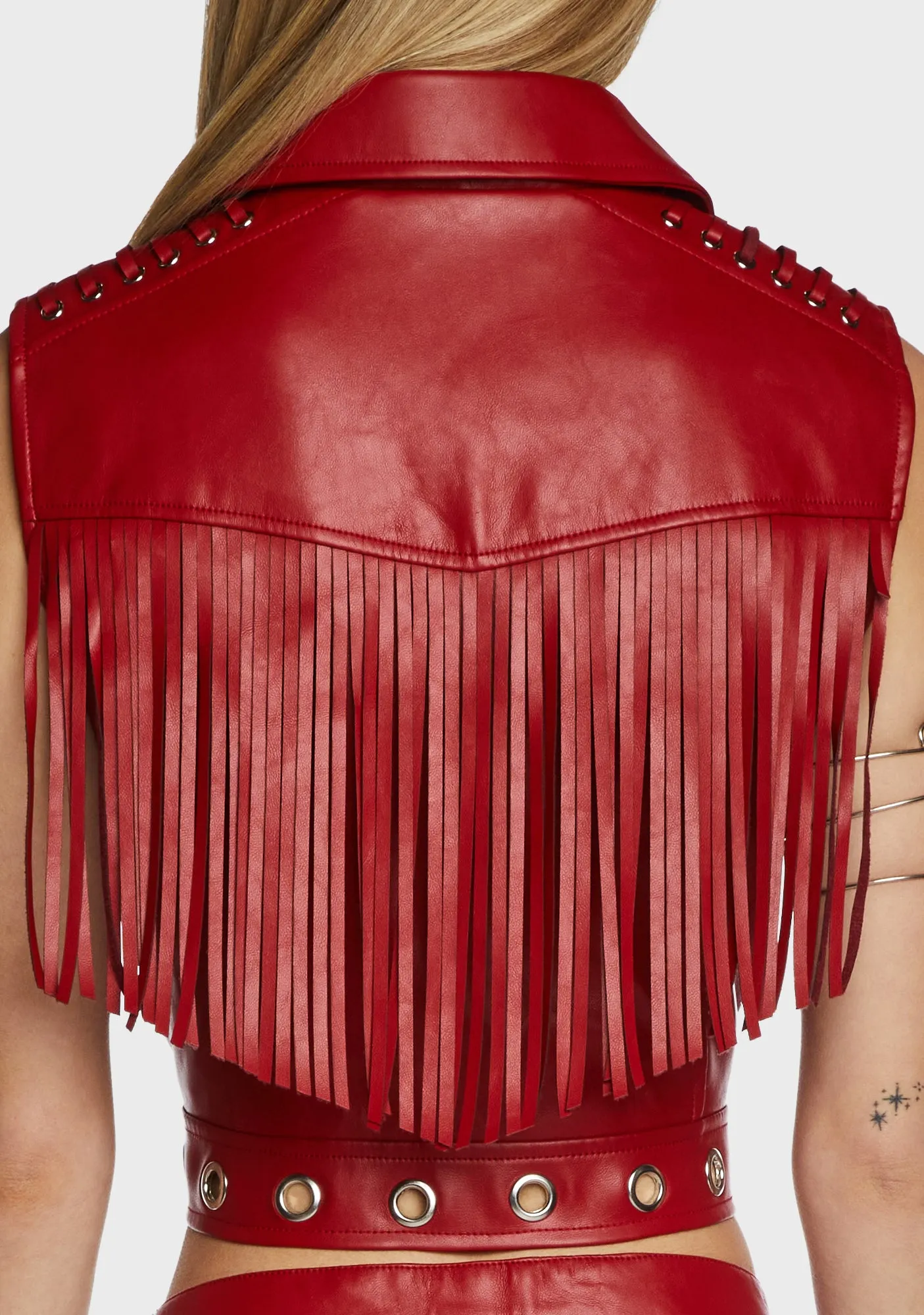 Vixen Vibes Fringe Vest sold by Dolls Kill product image thumbnail 2