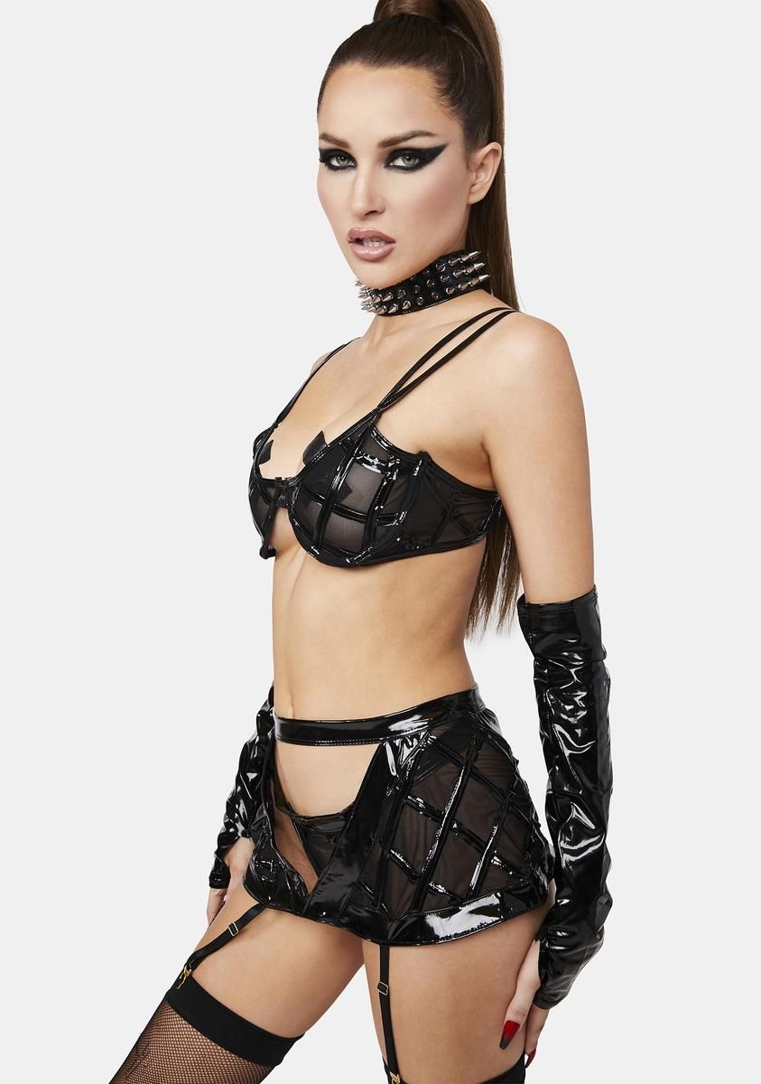 Finale Vinyl Mesh 3-Piece Set sold by Dolls Kill product image thumbnail 2