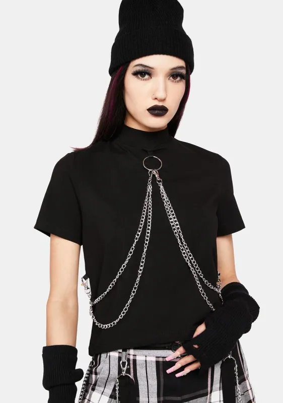 Punk Chain Tee sold by Dolls Kill