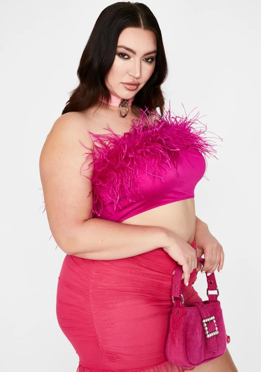 Pretty Lil Prissy Much Marabou Top sold by Dolls Kill product image thumbnail 2