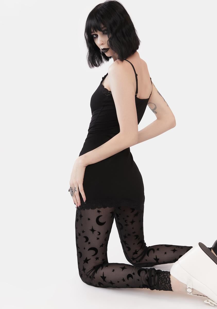 Perfect Spellcaster Mesh Leggings sold by Dolls Kill product image thumbnail 4