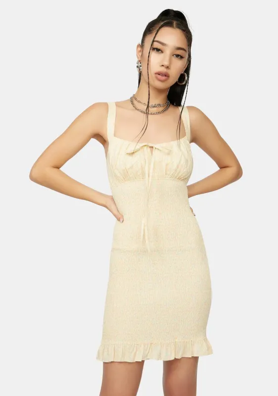 My Fav Floral Smocked Mini Dress sold by Dolls Kill