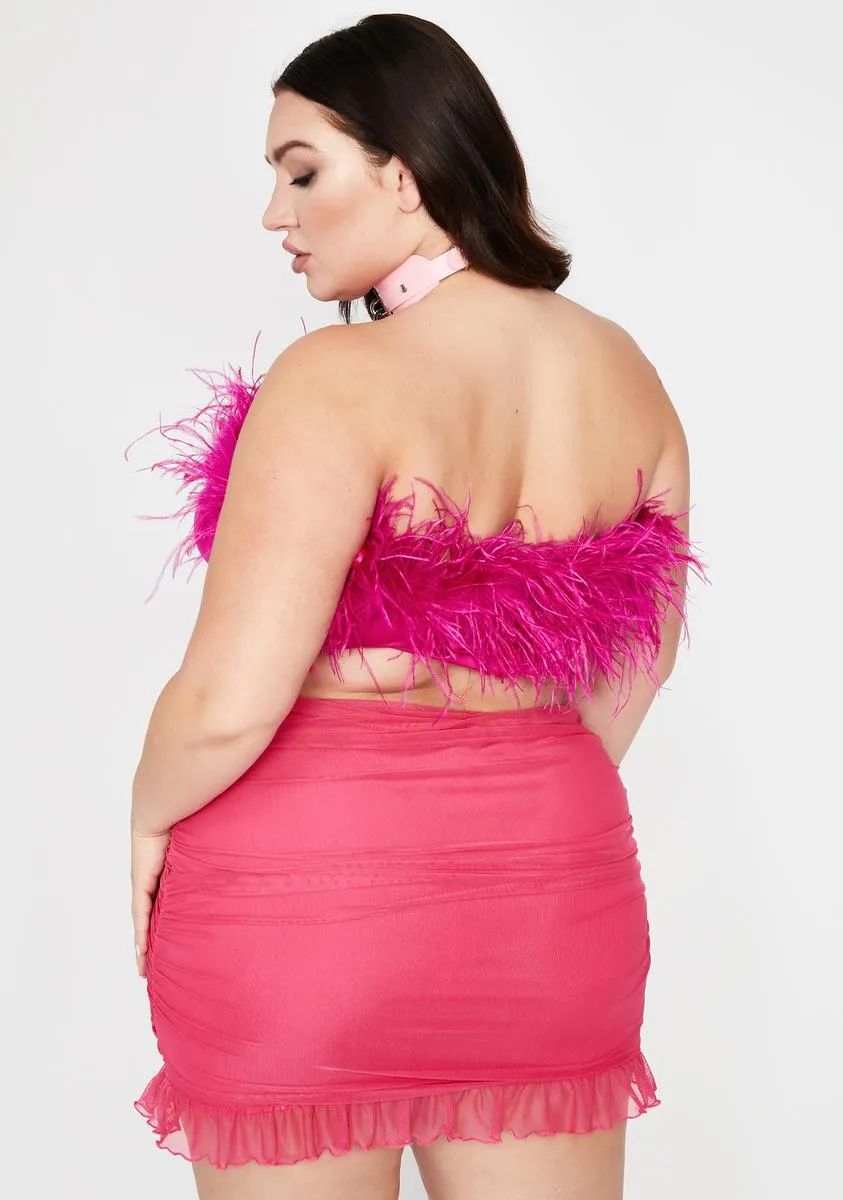 Pretty Lil Prissy Much Marabou Top sold by Dolls Kill product image thumbnail 4