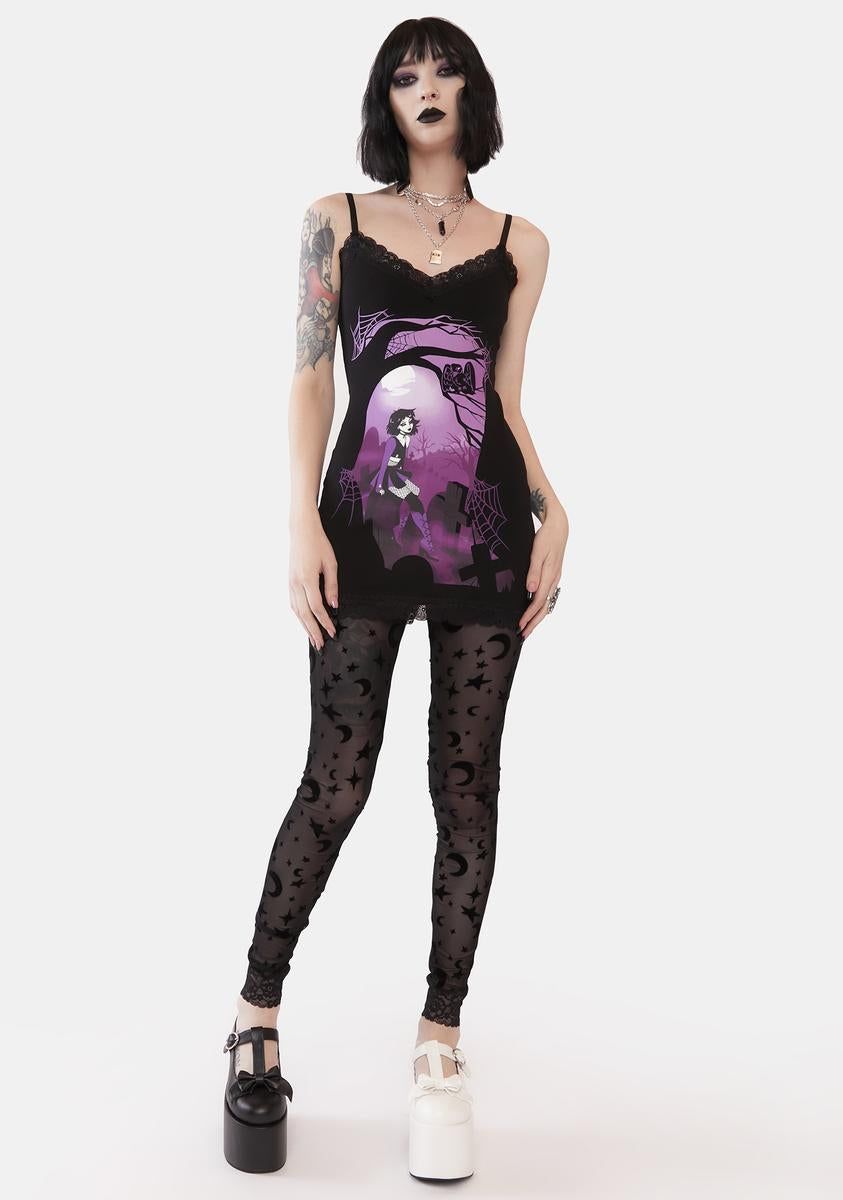 Perfect Spellcaster Mesh Leggings sold by Dolls Kill product image thumbnail 2