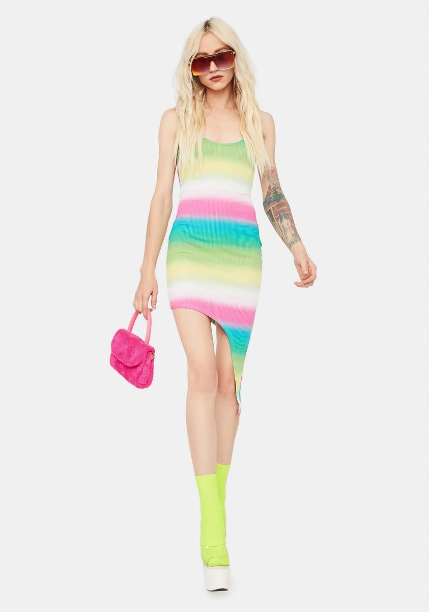 Sugar Rush Ribbed Tie Dye Dress sold by Dolls Kill product image thumbnail 3