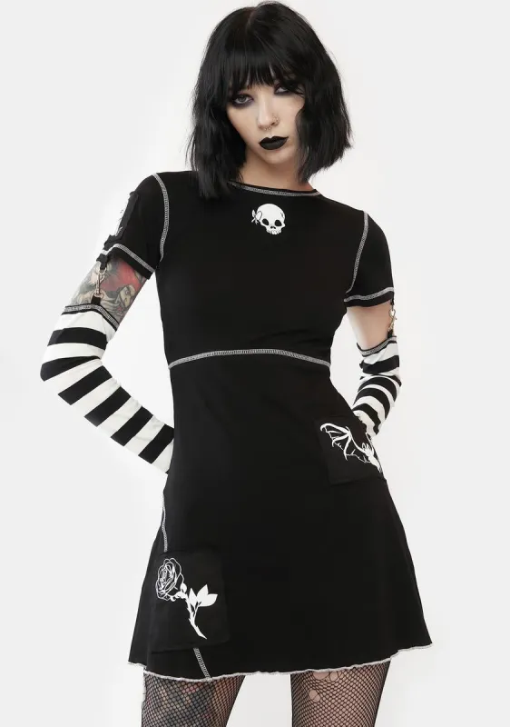 Slightly Sinful Mini Dress sold by Dolls Kill
