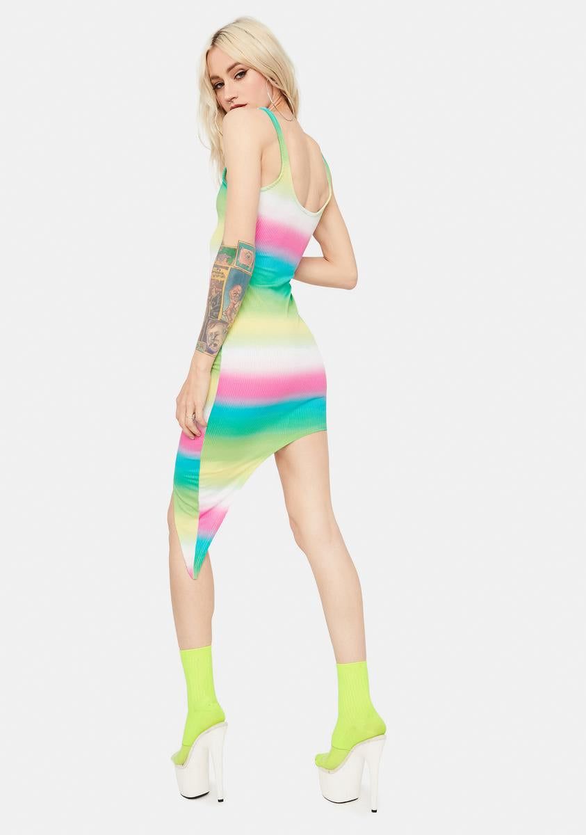 Sugar Rush Ribbed Tie Dye Dress sold by Dolls Kill product image thumbnail 4