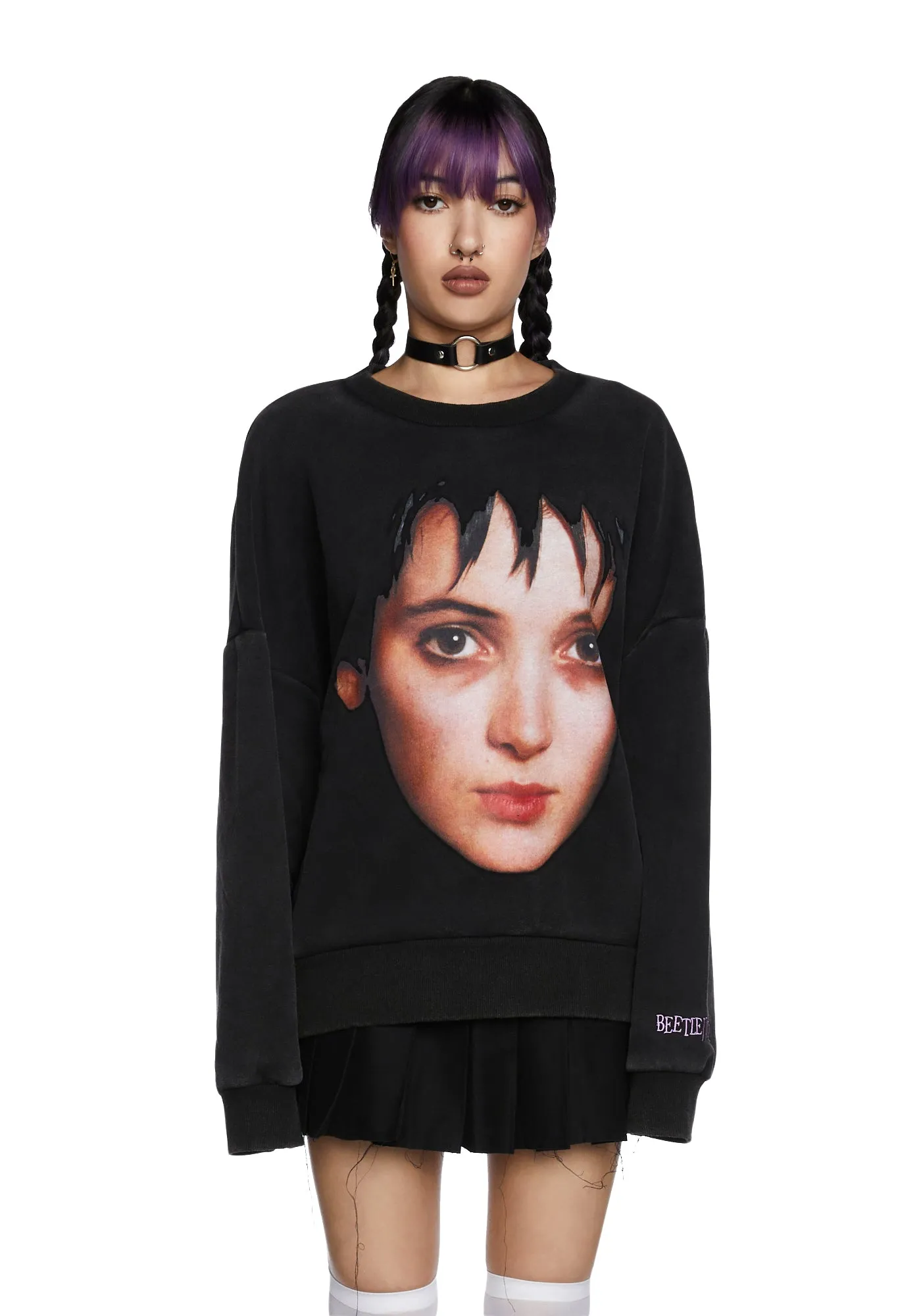 Distressed Soul Oversized Sweatshirt sold by Dolls Kill