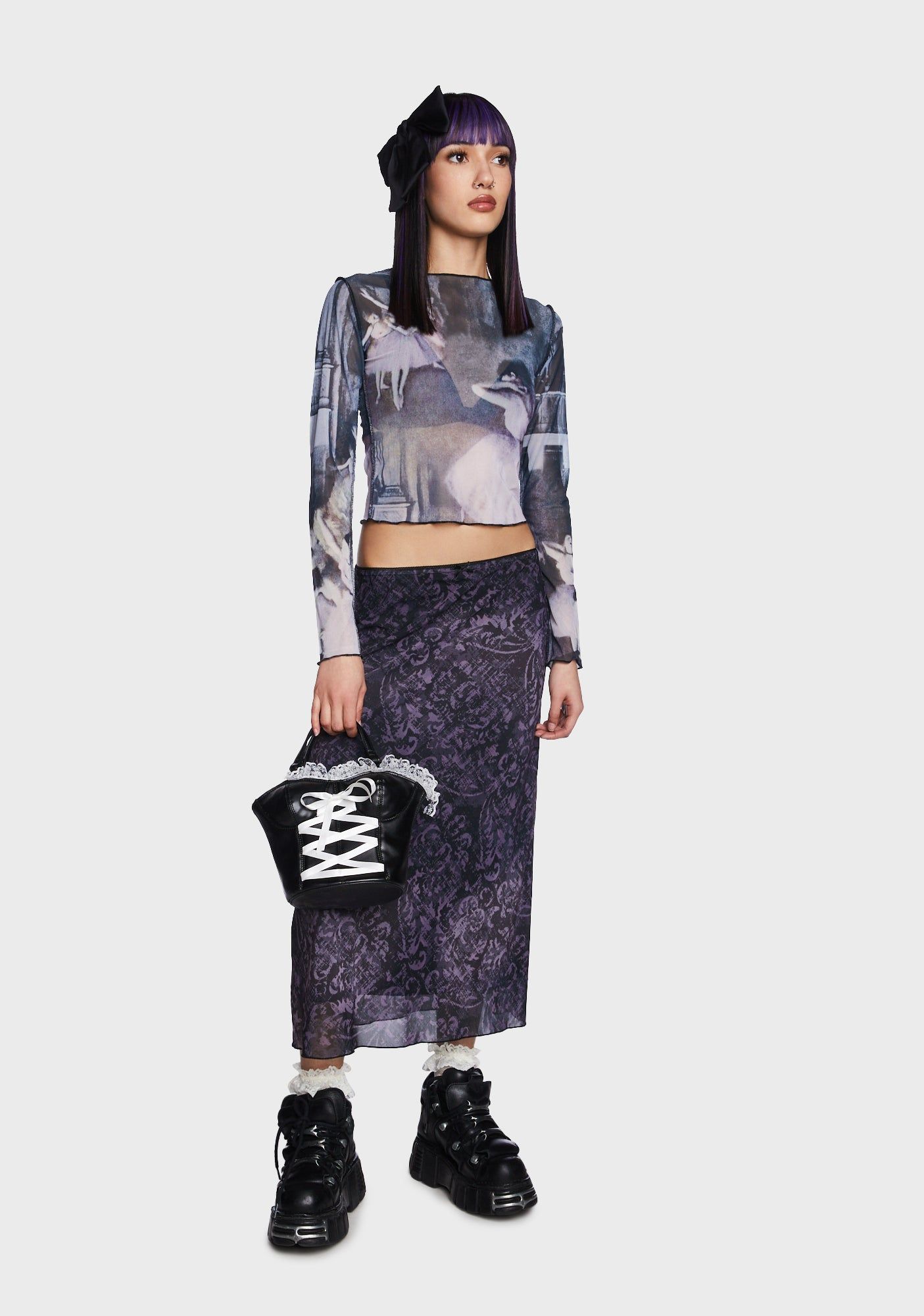 Midnight Dancing Mesh Top sold by Dolls Kill product image thumbnail 2