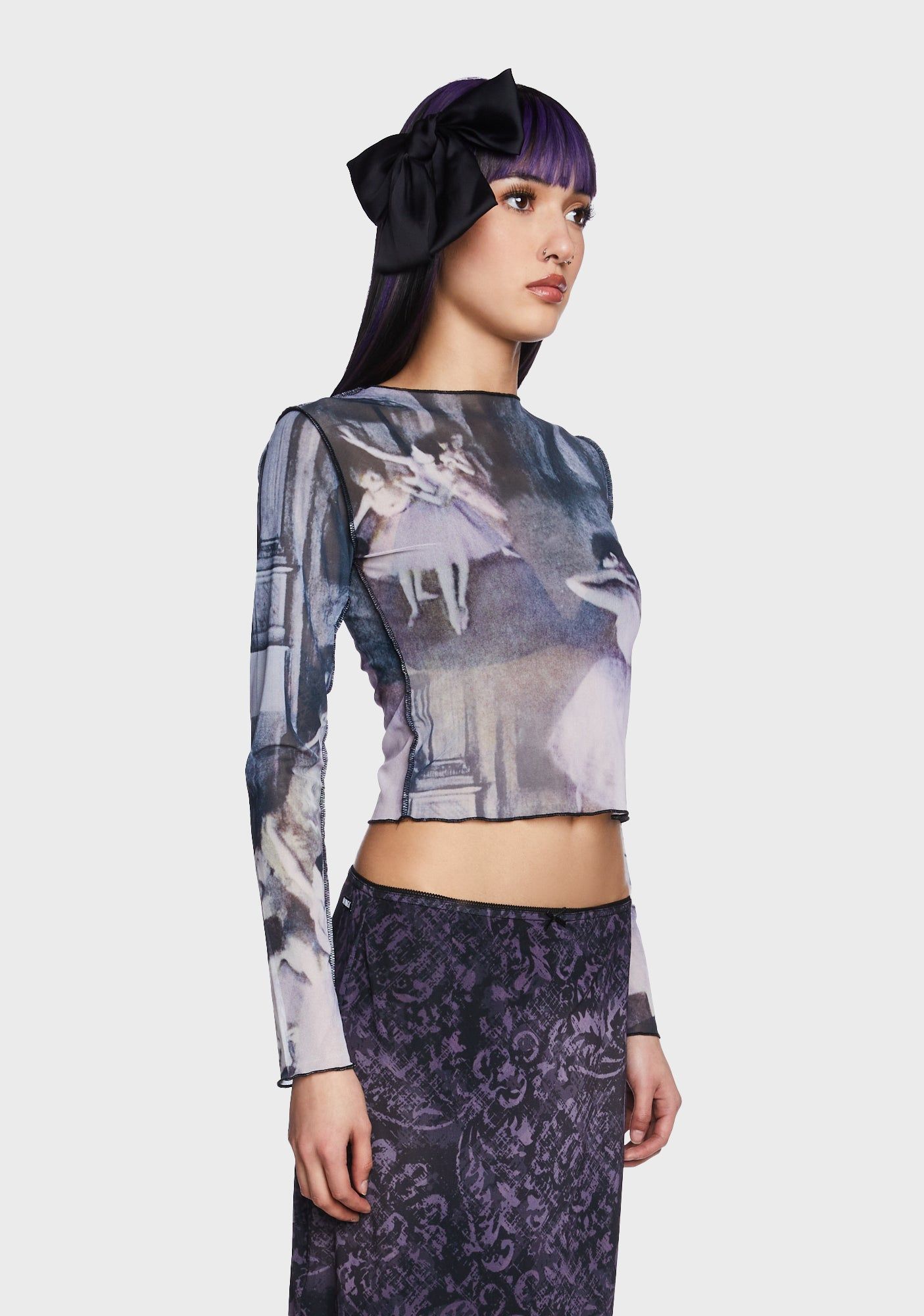 Midnight Dancing Mesh Top sold by Dolls Kill product image thumbnail 3