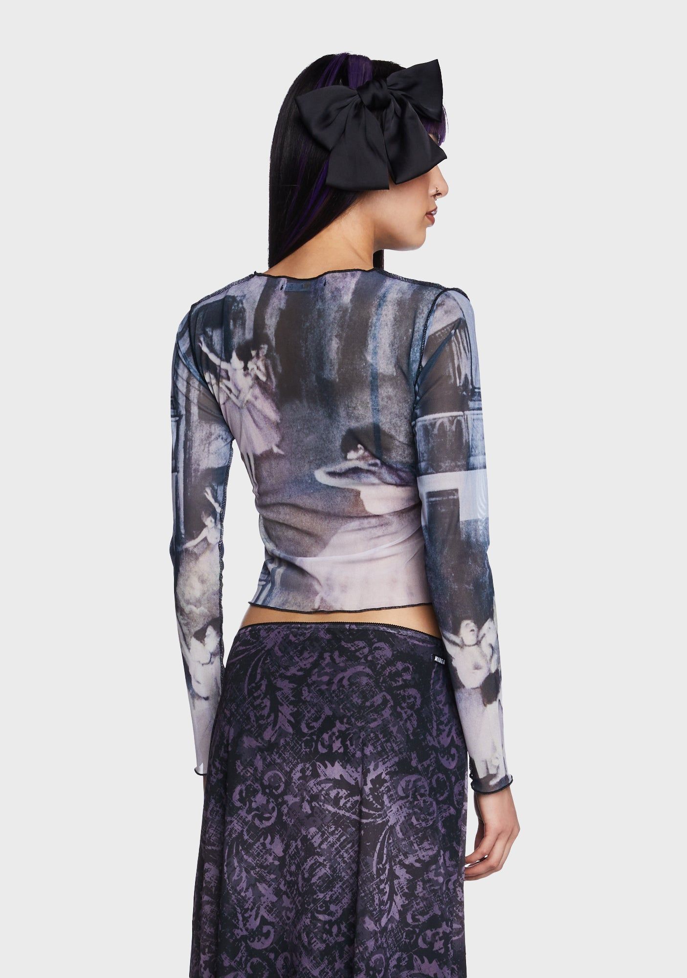 Midnight Dancing Mesh Top sold by Dolls Kill product image thumbnail 4