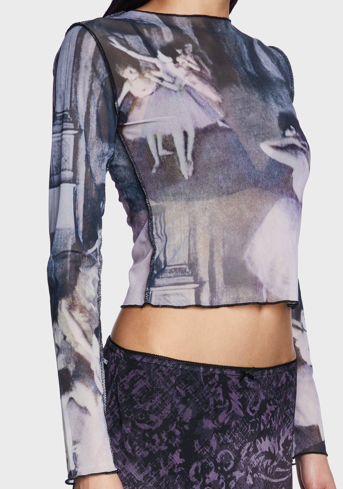 Midnight Dancing Mesh Top sold by Dolls Kill product image thumbnail 5