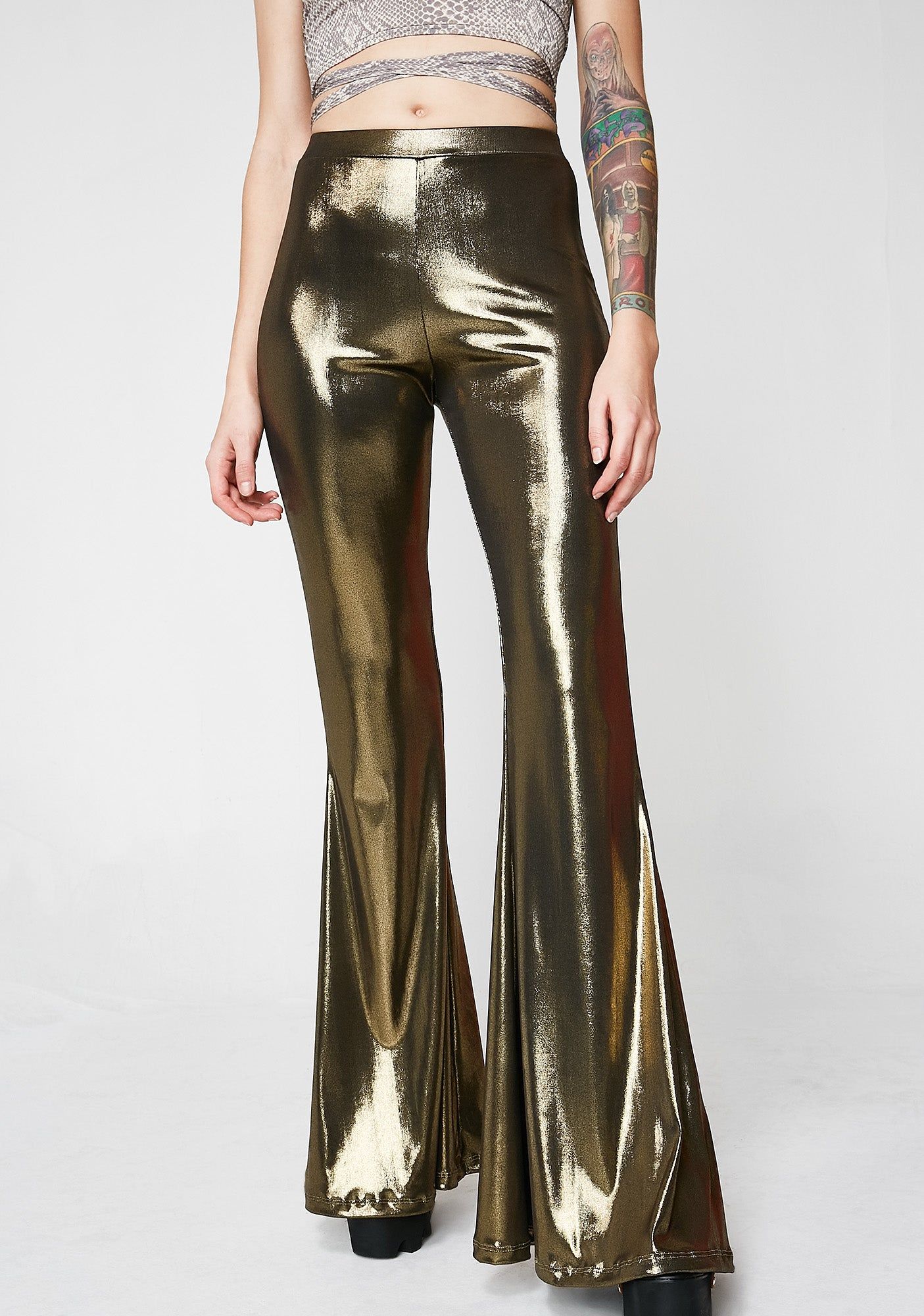 Golden Electric Feels Bells sold by Dolls Kill product image thumbnail 2