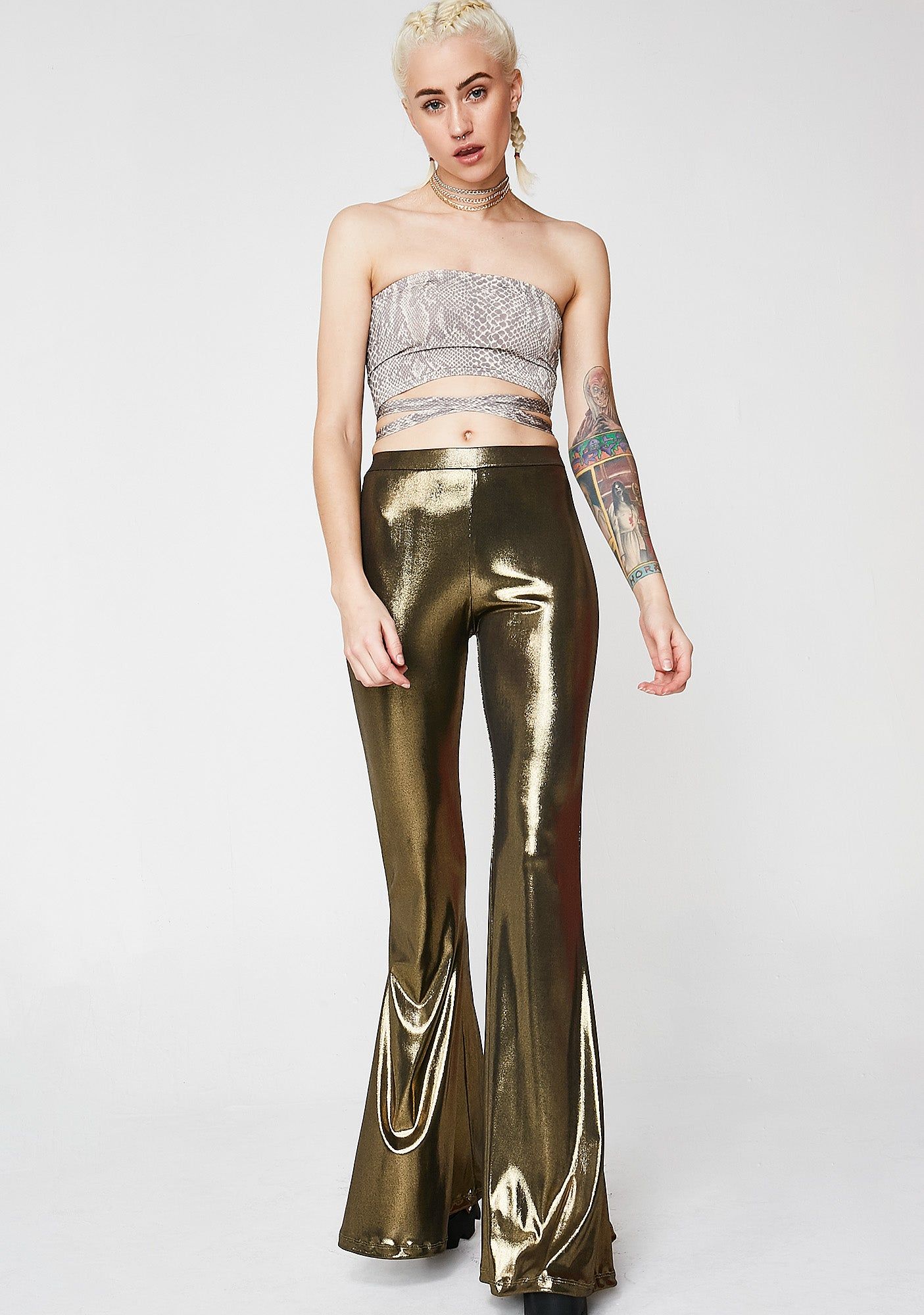 Golden Electric Feels Bells sold by Dolls Kill product image thumbnail 5