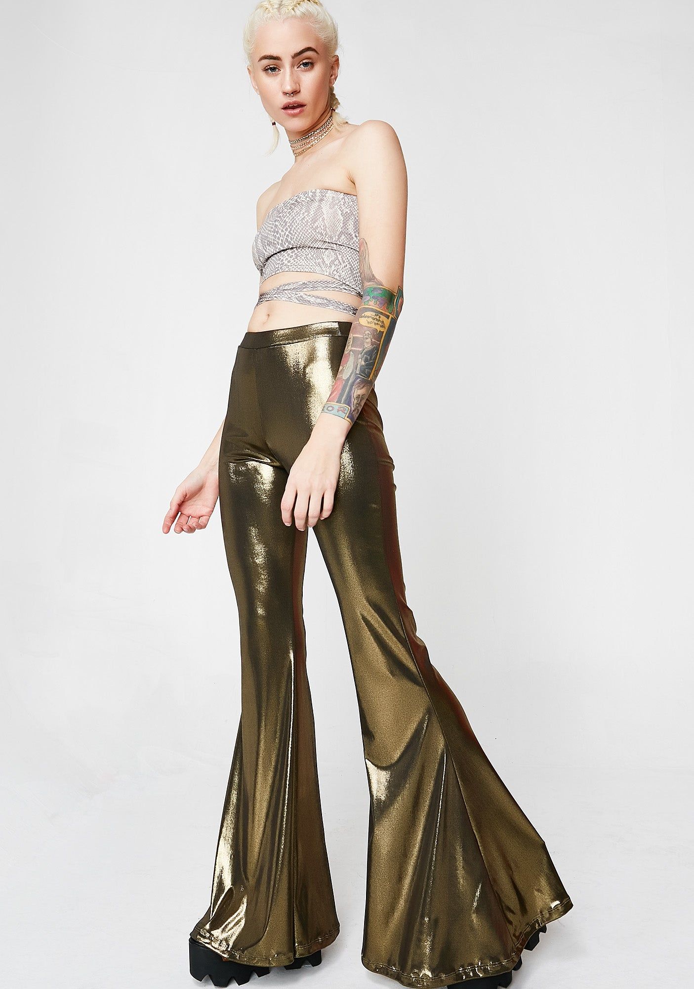 Golden Electric Feels Bells sold by Dolls Kill product image thumbnail 3