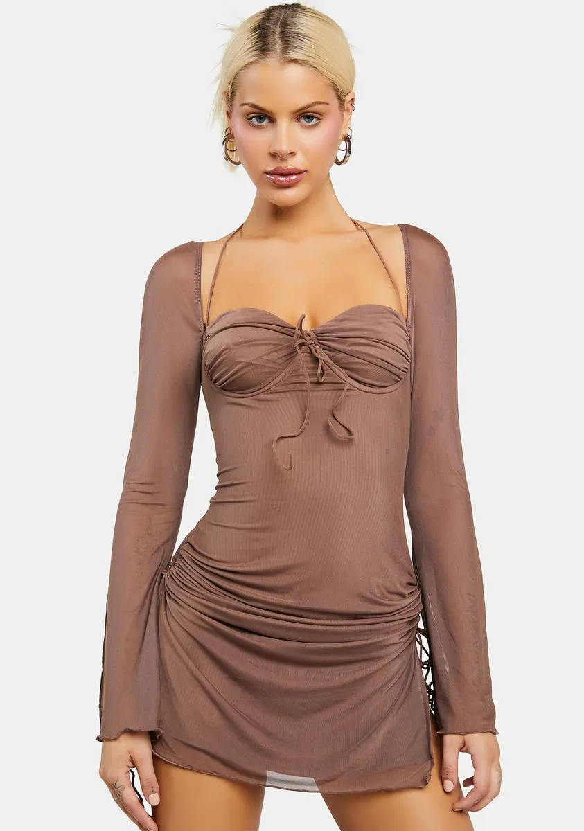 Allegra Cut-Out Mesh Slits Dress sold by Dolls Kill