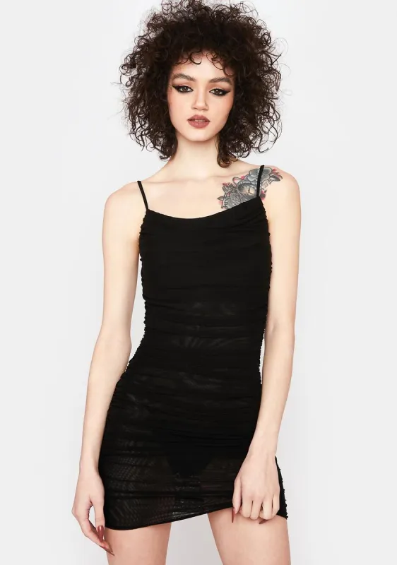 Trading Up Ruched Mini Dress sold by Dolls Kill