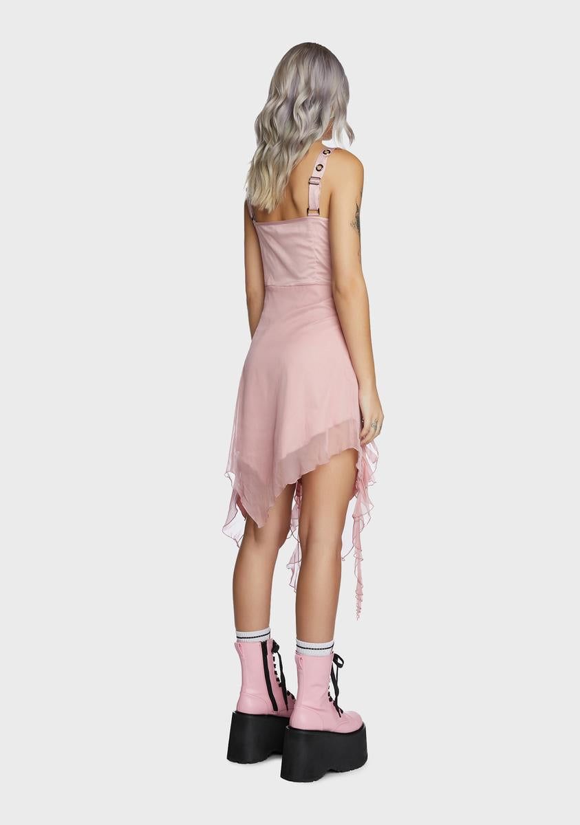 Life's No Fairytale Midi Dress- Pink sold by Dolls Kill product image thumbnail 4