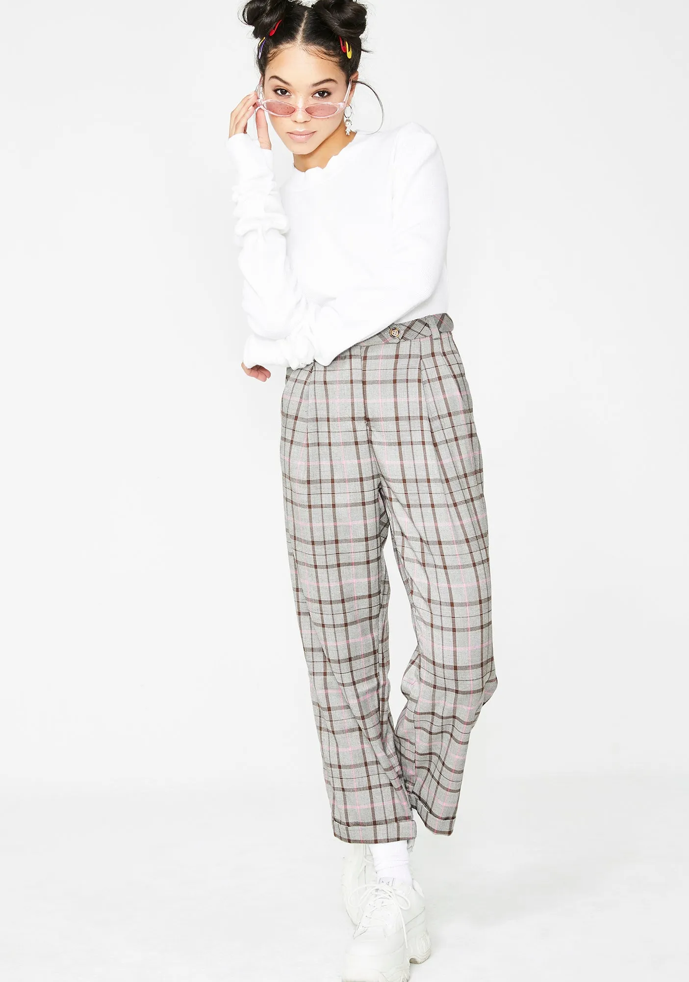 School Daze Plaid Pants sold by Dolls Kill product image thumbnail 5