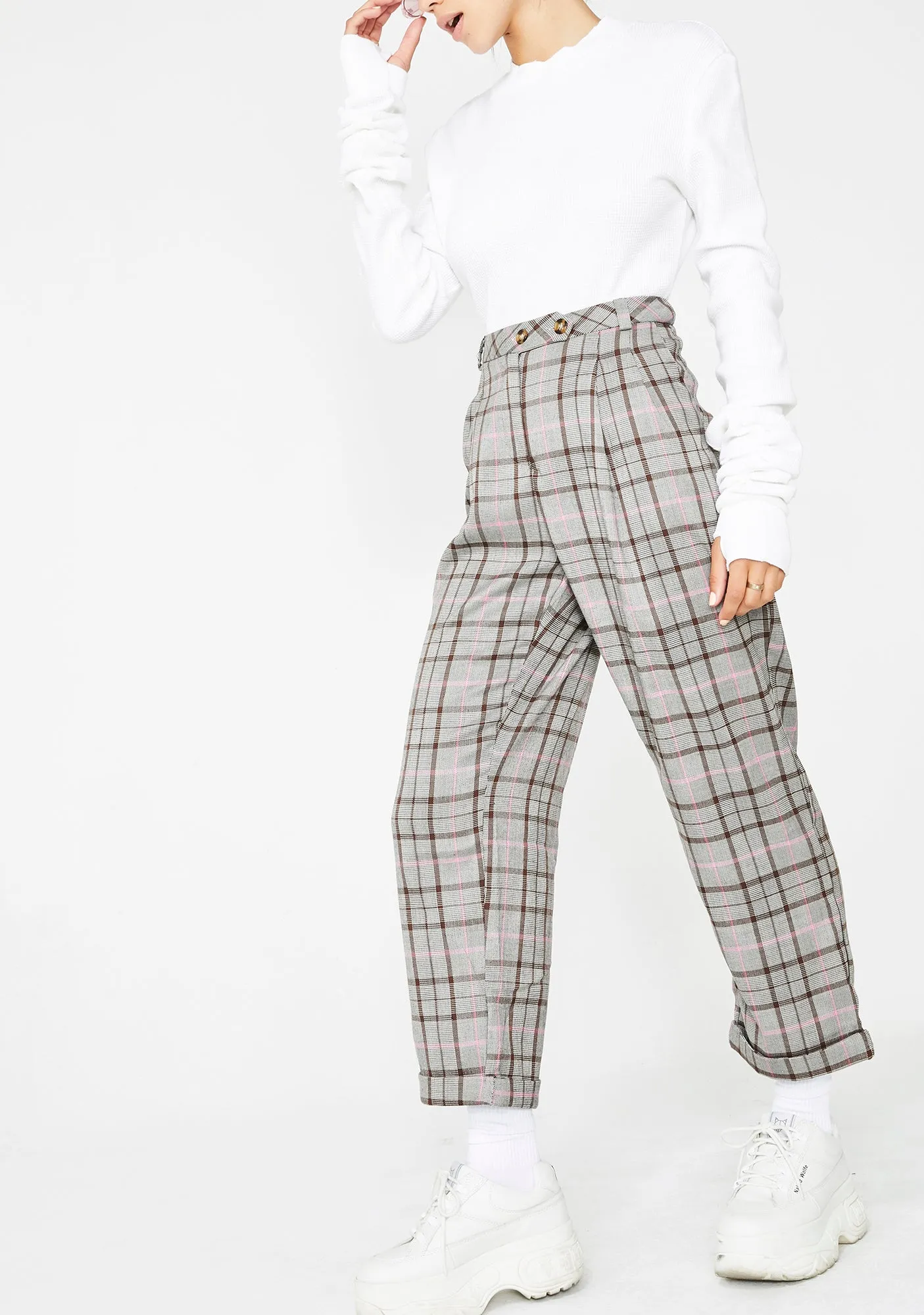 School Daze Plaid Pants sold by Dolls Kill product image thumbnail 2