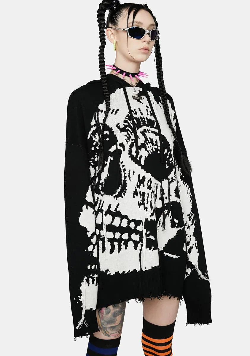 Dead Come Knocking Oversized Hoodie sold by Dolls Kill product image thumbnail 5