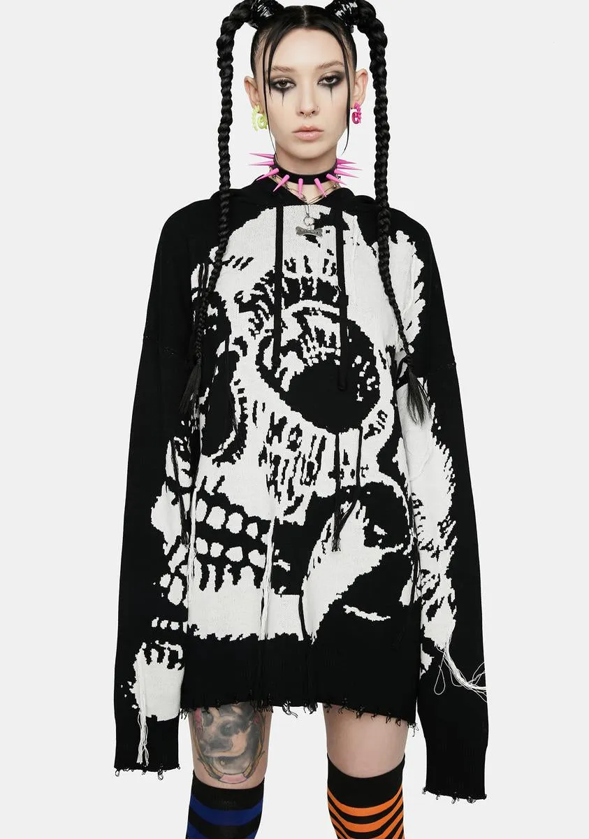 Dead Come Knocking Oversized Hoodie sold by Dolls Kill product image thumbnail 2