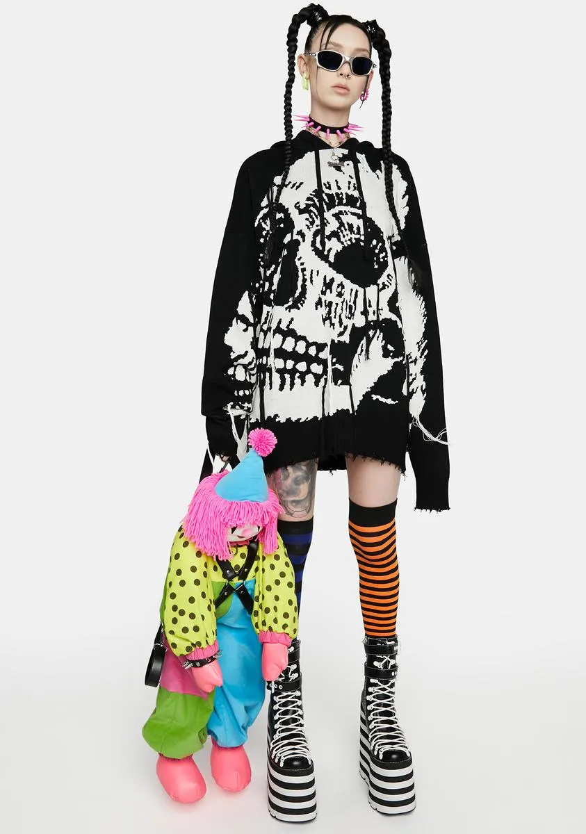 Dead Come Knocking Oversized Hoodie sold by Dolls Kill product image thumbnail 3