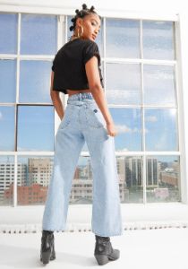 Walk Away A Street Aline Crop Jeans sold by Dolls Kill