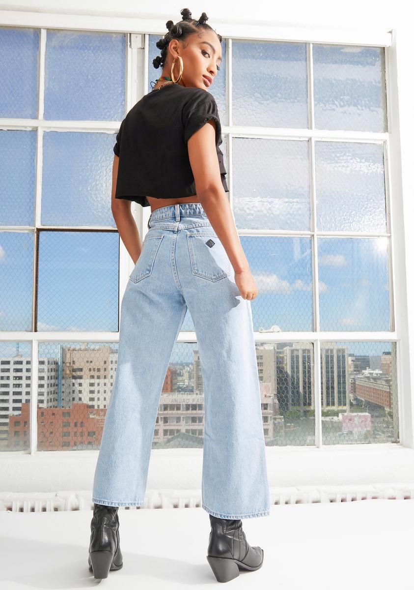 Walk Away A Street Aline Crop Jeans sold by Dolls Kill product image thumbnail 4