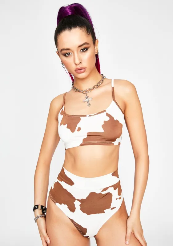 Chocolate My Milkshake Hot Shorts Set sold by Dolls Kill