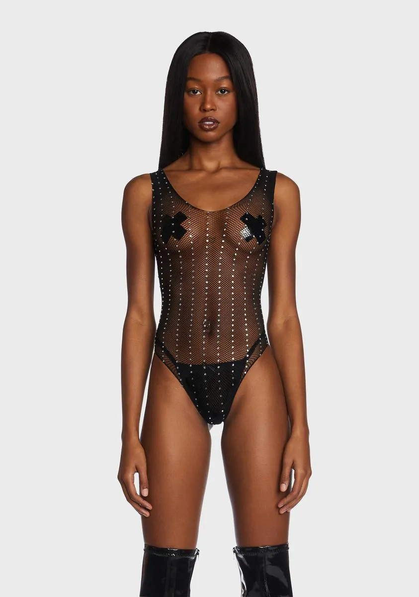 Hard To Miss Fishnet Bodysuit sold by Dolls Kill
