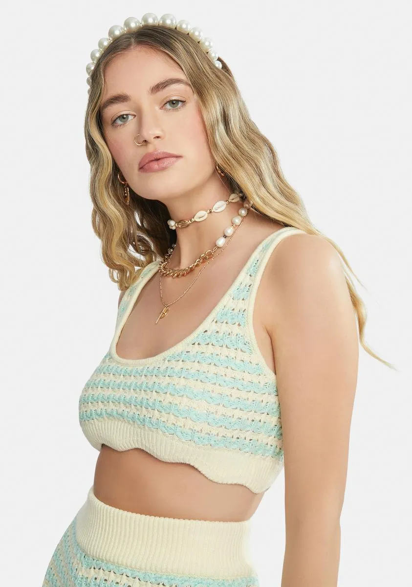 Lizzy Stripe Crochet Tank sold by Dolls Kill product image thumbnail 2