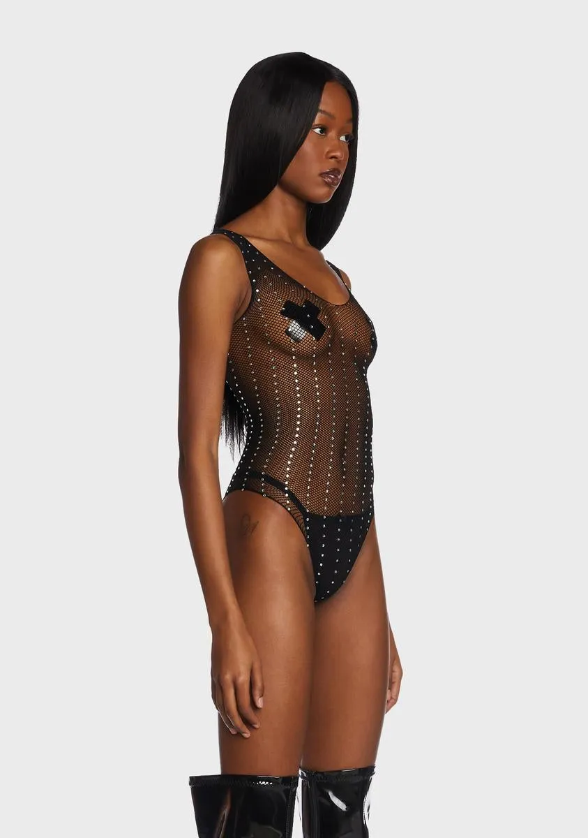 Hard To Miss Fishnet Bodysuit sold by Dolls Kill product image thumbnail 3