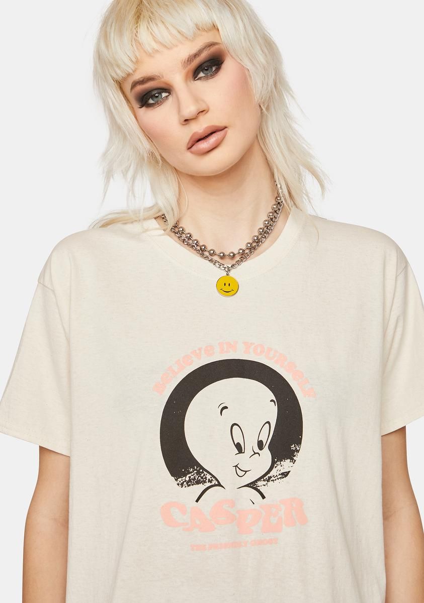 Natural Casper The Friendly Ghost Tyler T-Shirt sold by Dolls Kill
