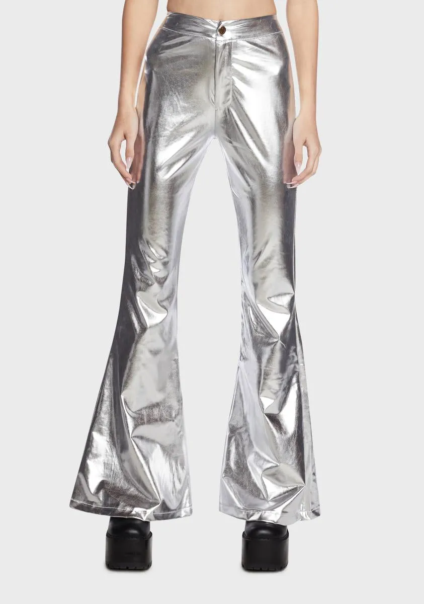 Think Quick Vegan Leather Pants sold by Dolls Kill