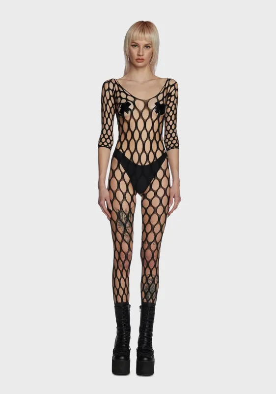 Never Know Fishnet Bodystocking sold by Dolls Kill