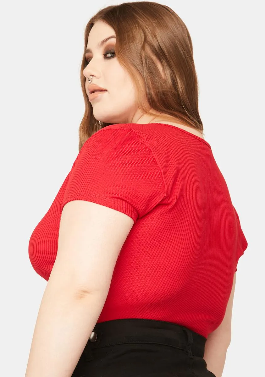 Plus Lover Taken For A Ride Crop Top sold by Dolls Kill product image thumbnail 4