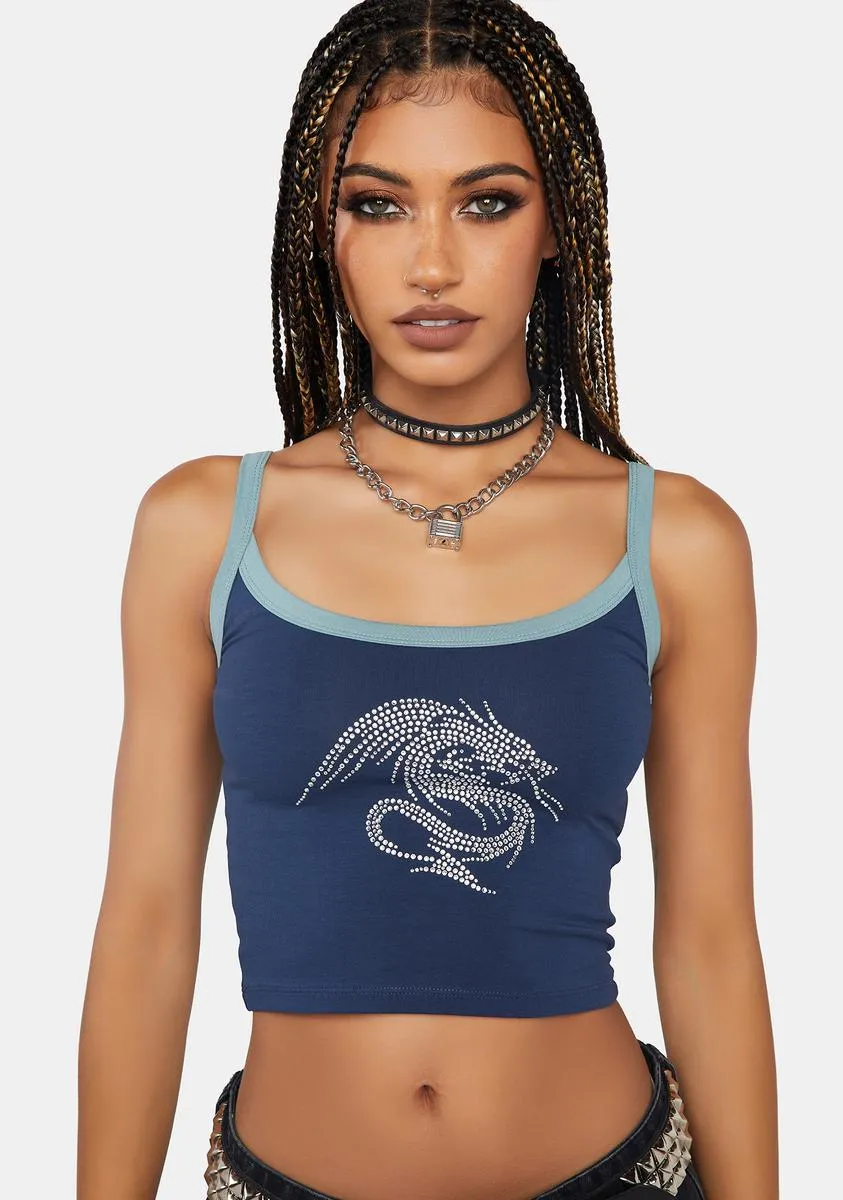 Hot Fix Dragon Tank Top sold by Dolls Kill