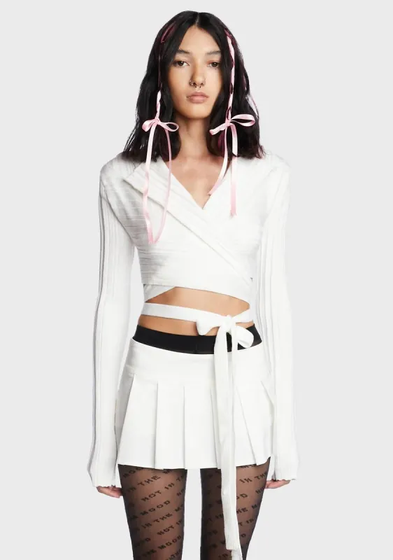 Shy About It Wrap Top sold by Dolls Kill