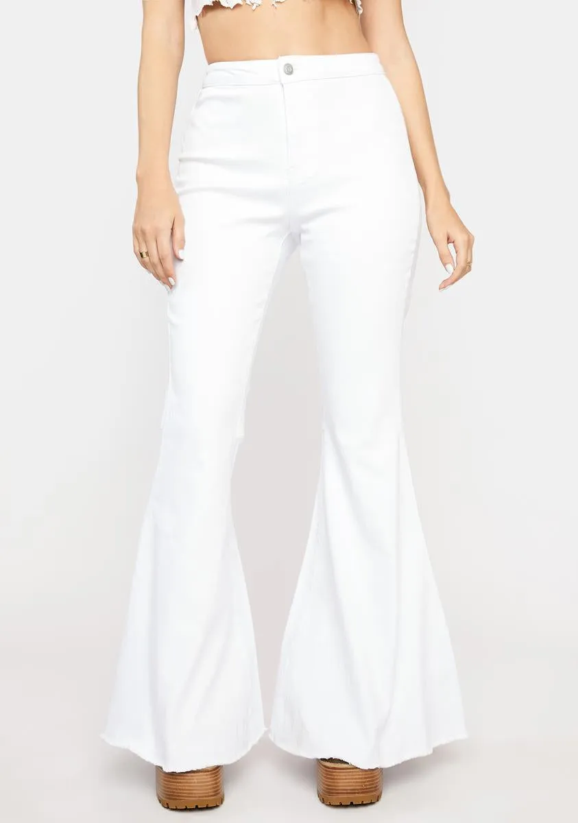 Cool Make Me A Star Bell Bottoms sold by Dolls Kill