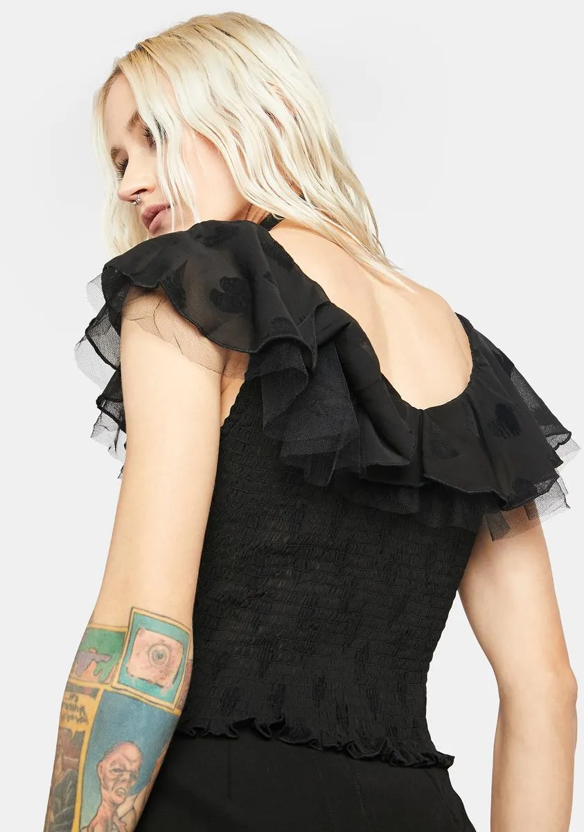 Free Series V-Neck Detachable Faballa Collar T-Shirt sold by Dolls Kill product image thumbnail 4